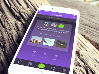 Messages app community ios ios app social network ui user experience user interface ux