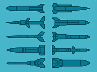 Rockets illustration minimal modern rockets space