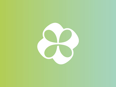 Hydro flower design graphic icon identity logo