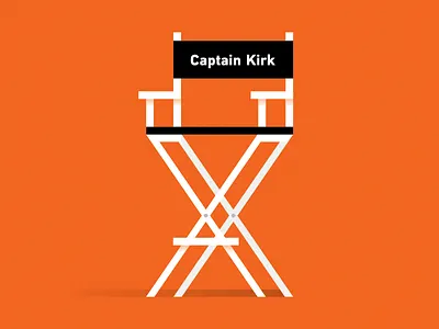 James T. captain captain kirk chair director illustration james kirk kirk star trek