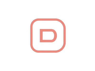 New D Mark branding corner d logo logomark mark rounded corners square