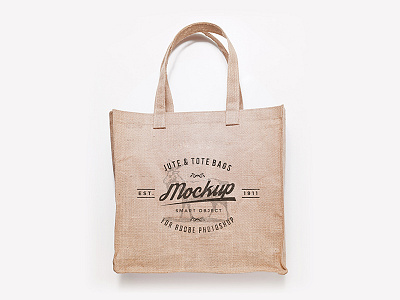 Jute Bag Mock Up PSD Freebie bag eco bag freebie jute mock up mockup psd