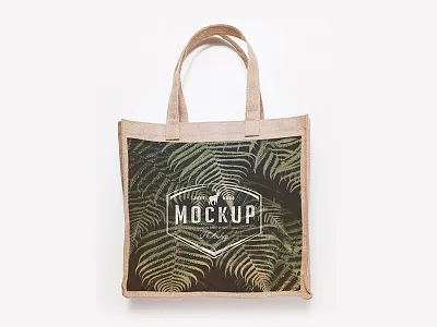 Jute Bag Mock Up 2 - PSD Freebie bag eco bag jute mock up mockup psd freebie tote