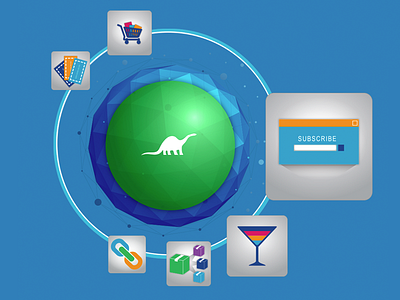 Bronto app platform app bronto corporate graphic infographic platform vector visualization
