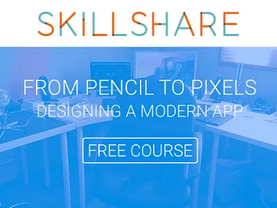 From Pencil to Pixels app design free mobile promo skillshare training ui ux