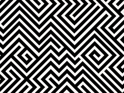 Maze Pattern black and white maze patter pattern design