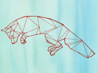 Fox with watercolor fox ink iphone pen vector wallpaper watercolor