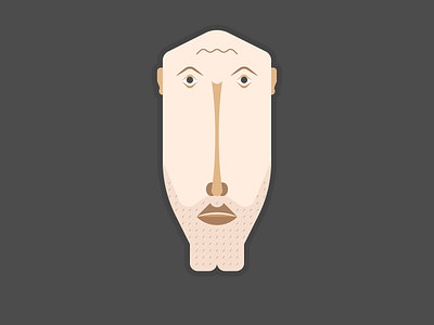 Face face flat illustration portrait vector