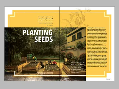 Planting Seeds horizons magazine magazine layout team