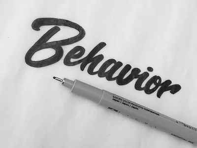 Behavior behave behavior concept drawing hand drawn type hand lettering hand type lettering micron sketch type typography