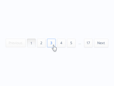 Subtle Simple Pagination button clean element gui interface minimal pagination ui ux web