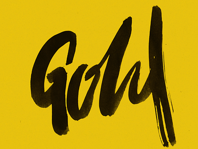 gold atl atlanta brush brushscript layers letters type typography