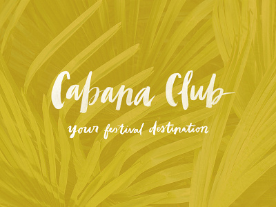 Cabana Club Lettering design lettering typography