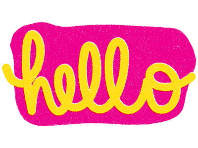 Hello cursive design hello lettering texture type