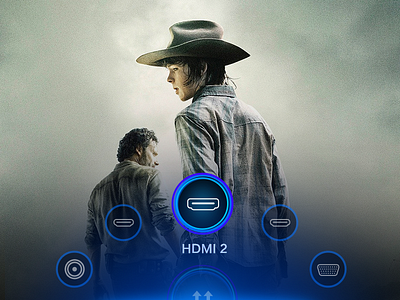 Menu for TV android app application design interface ios menu mob mobile phone tv ui