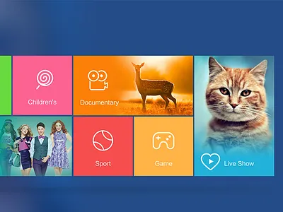 Uerinterface For Tv Channe1 Part2 android app application design ios mob mobile pc phone tv ui user