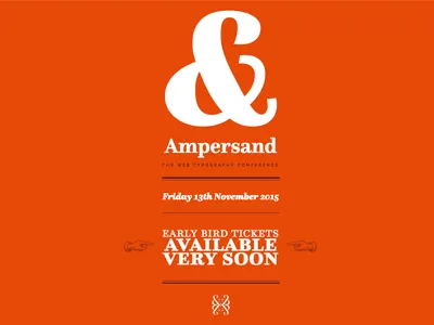 Ampersandconf.com 2015 ampersand conference holding page typography