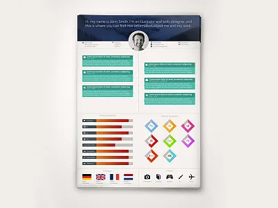 Modern Curriculum Vitae curriculum vitae cv flat modern