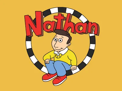 Nathan the 90s PBS Star 90s aardvark art arthur illustration illustrator pbs type typography
