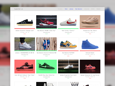 hypestat.us blog hypebeast shoes sneakers web design website