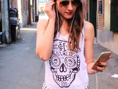 Sugar Skull Tank apparel art direction illustration photography tequila