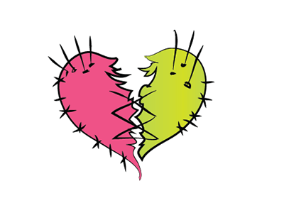 The Most 90s Thing I Ever Drew best bff friends heart together forever
