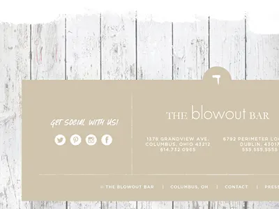 Rustic Footer beige footer gold gray rustic wood