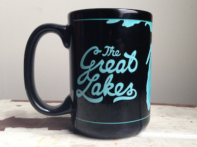 Great Lakes Mug great lakes hand lettering mug swash