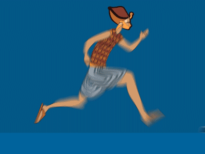 King Tut run cycle after effects blue egypt egyption king tut run cycle running