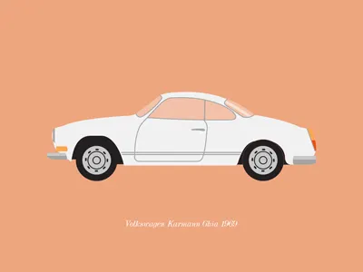 Volkswagen Karmann Ghia 1969 1969 car illustration karmannghia vector volkswagen