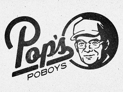 Pops face illustration retro vintage