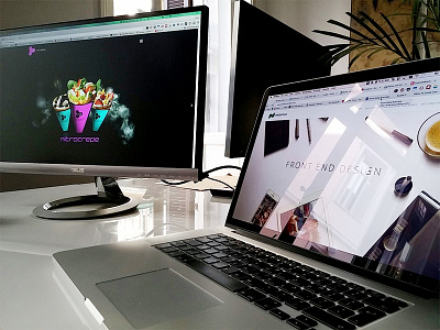 Nitrolabs - Nitro frozen ice cream ice cream responsive web design website wip workspace