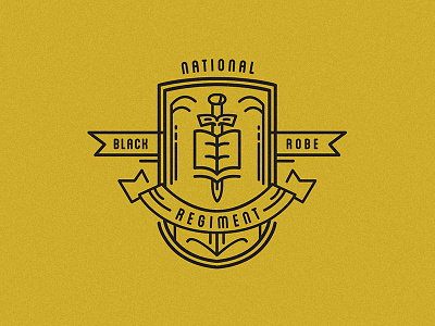 NBRR Logo Concept badge branding coat of arms concept crest identity illustration line art lines logo rebrand sword