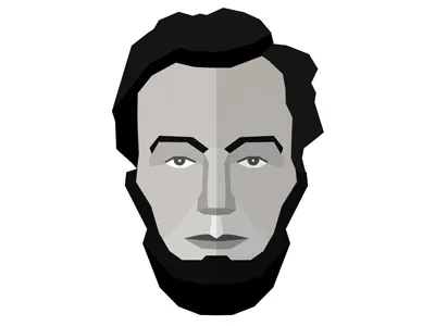 Honest Abe abe lincoln abraham lincoln polygon portrait polygons portrait