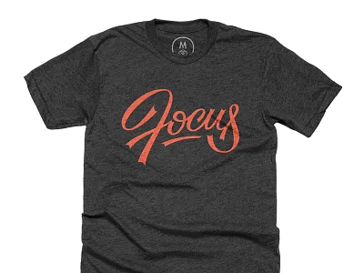 Focus Tee cotton bureau focus lettering t shirt typography vector