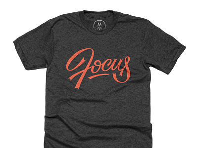 Focus Tee cotton bureau focus lettering t shirt typography vector