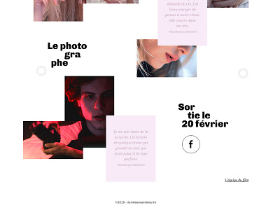 Dans les yeux de l'autre artistic direction pink short movie webdesign