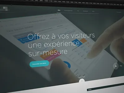Sneak peek Home Page agency cover home ipad landing me play touch ui ux video