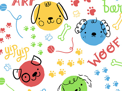 Puppy Pattern cute dog kids puppy