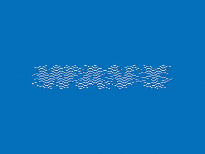 Illustrated Adjectives - Wavy illustration typography