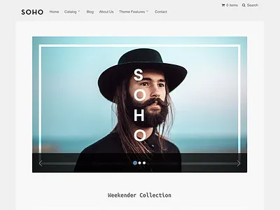 Cards Theme Soho commerce fashion shopify side projects themes