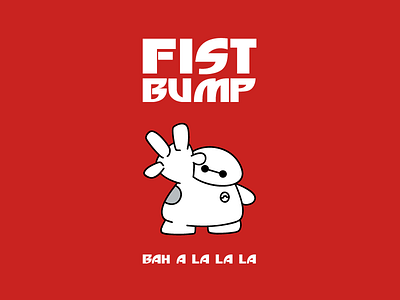 Fist Bump baymax big hero 6 character fist bump hero illustration poster