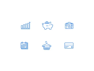 Newsletter Icon Set icon illustrator photoshop