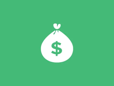 Money Bag Icon bag cash coins dollars green icon money