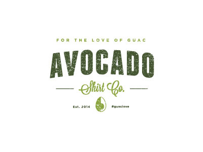 For the Love of Guacamole avocado crowdfunding green guacamole logo shirt tee tees