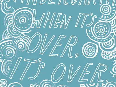 Nap Time lettering watercolor