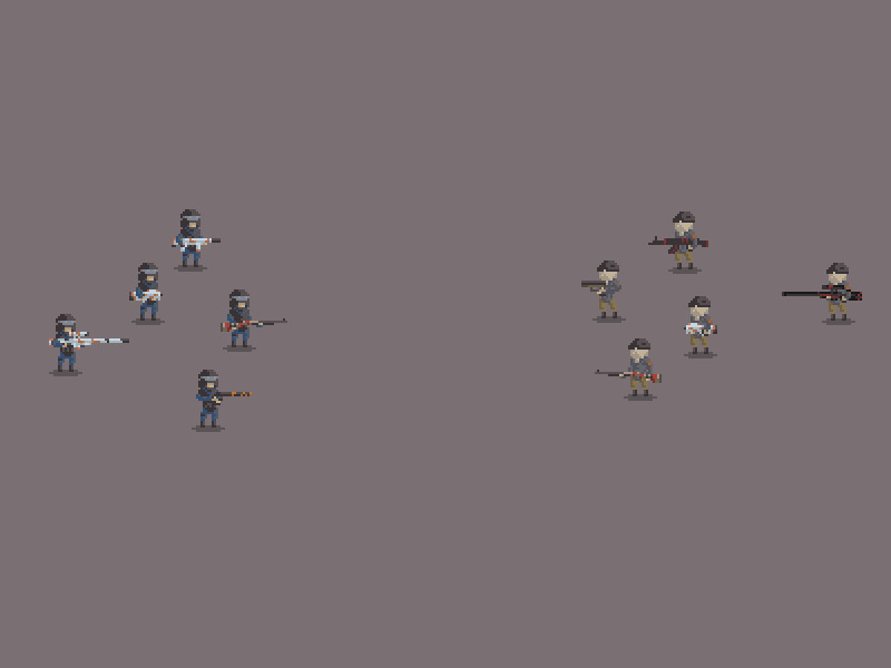 Counter-Terrorists vs Terrorists Gun Fight animation counterstrike pixel art