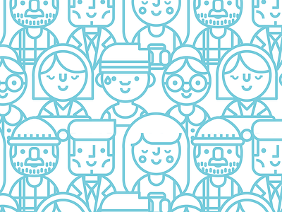 Repeatable People Pattern illustration pattern people repeat