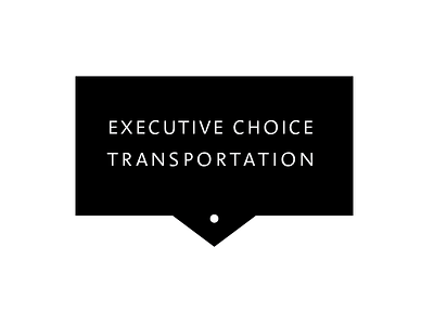 Executive Choice Transportation Logo hidden logo meaning typography