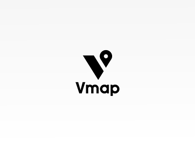 Vmap app branding gps logo map marker mobile navigation spot tracking v